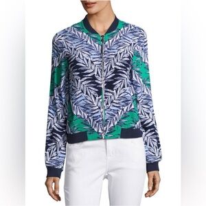 Laundry by Shelli Segal Tropical Island bomber jacket Size M Orig $150